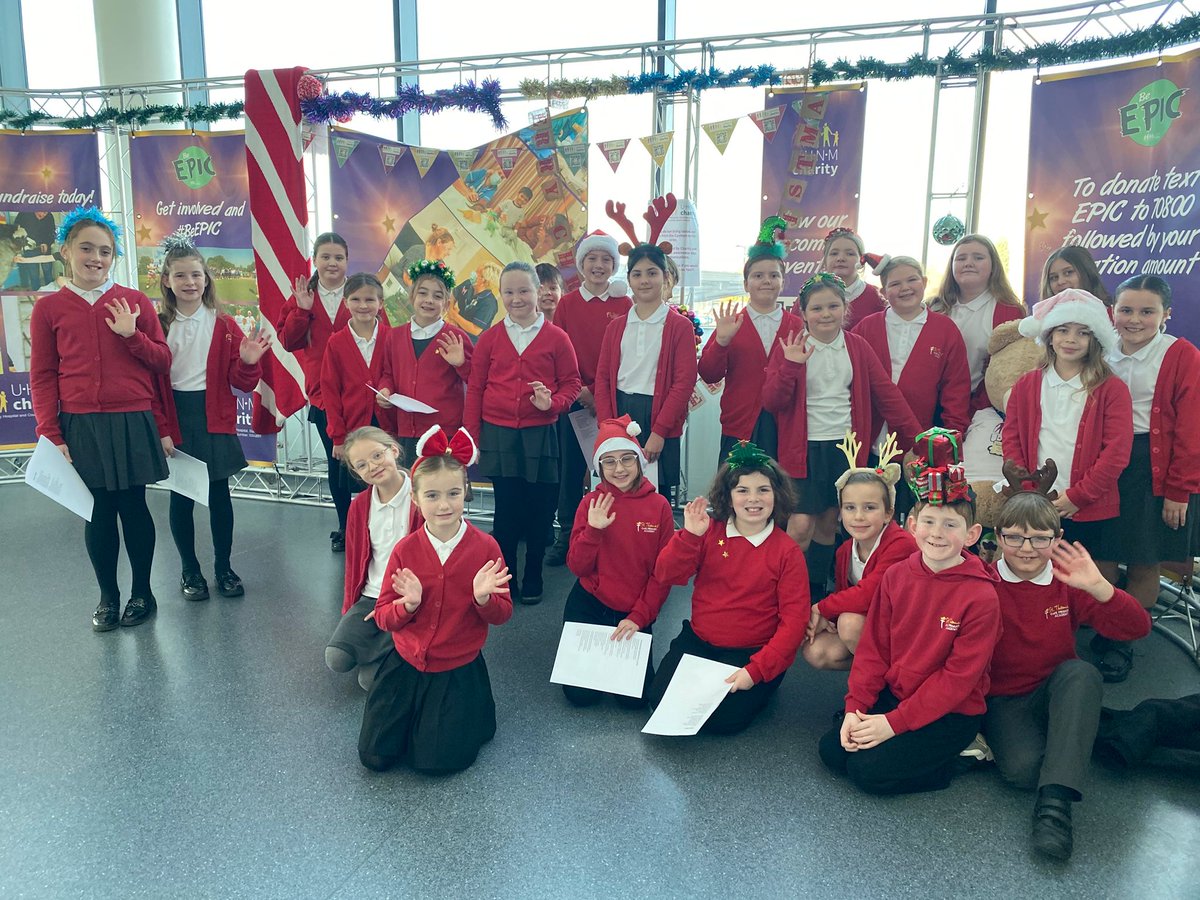 UHNMCharity's tweet photo. π€ Choirs from John Wheeldon Primary School at County Stafford and St Thomas CofE Primary Academy and Discovery Academy at Royal Stoke performed for patients and staff today πΆ
#GiveALittleBit https://t.co/lgsHe6LsmM