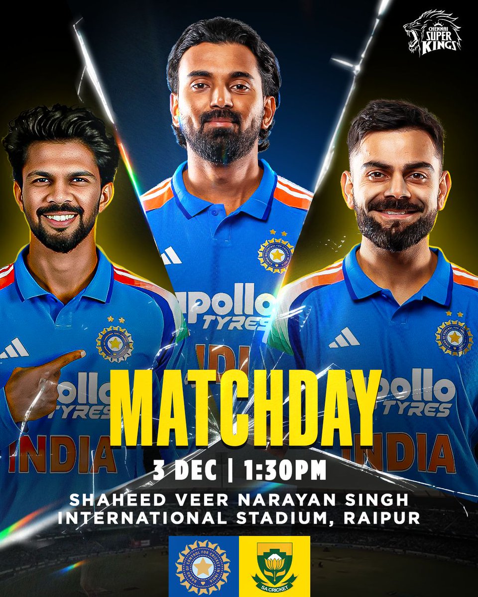 ChennaiIPL's tweet image. Roar ② be continued! 🥳🇮🇳

#WhistlePodu #INDvSA