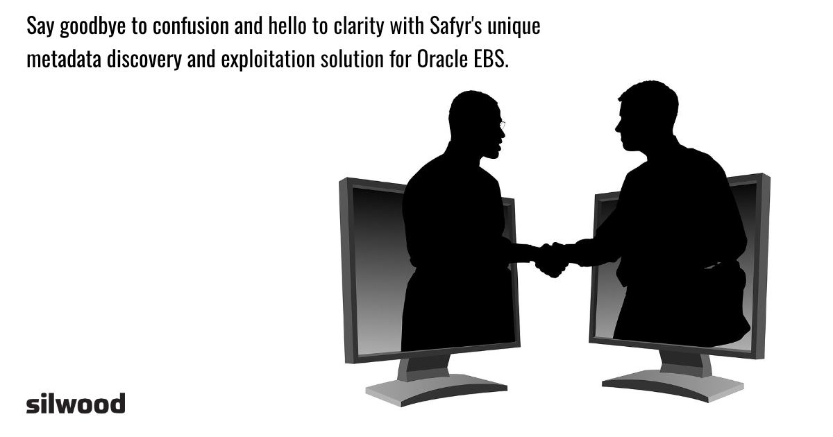 Silwood_Safyr's tweet image. Say goodbye to confusion and hello to clarity with Safyr&apos;s unique metadata discovery and exploitation solution for Oracle EBS. #dataunderstanding #OracleEBS #Safyr ow.ly/PoX350WIiJY