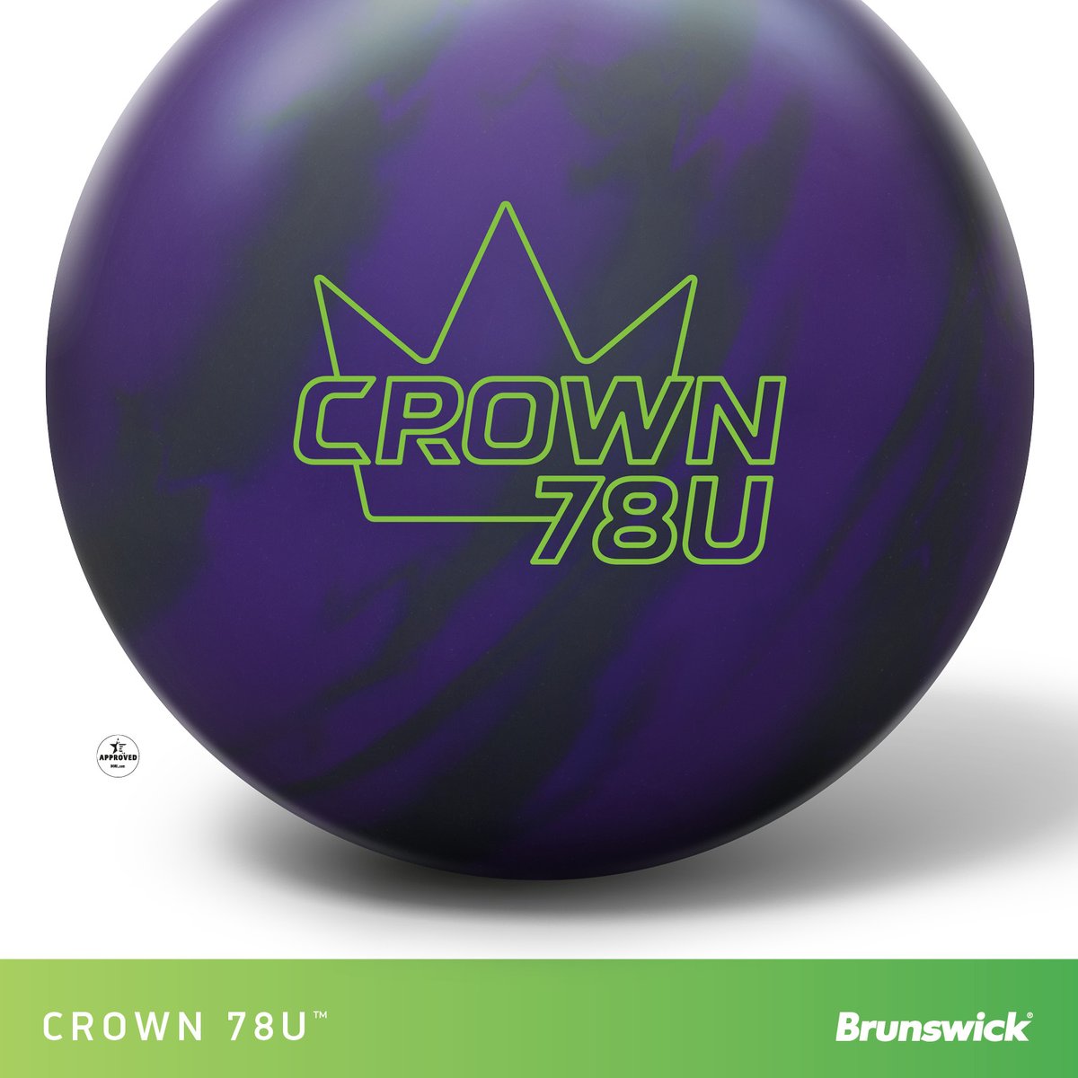 Brunswick's tweet photo. 78D Solid Urethane. Tiered Hexagon Symmetrical Core. That's the Crown 78U! 👑
#BrunswickBowling #Crown78U 12.11.2025
#TieredHexagon #Urethane https://t.co/qmpUkyEaO6