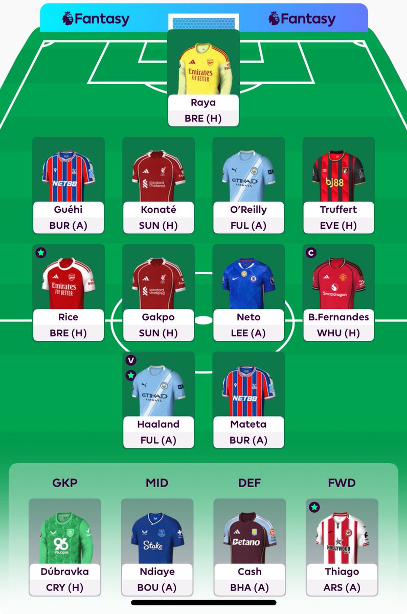fpl_bamo's tweet photo. — Team locked 🔒 

— 248k Rank 

— Bruno ©️

— Rolling transfers 🔥

#FPL #FPLCommunity https://t.co/o9QpTtKU3k