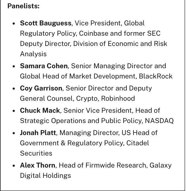 intangiblecoins's tweet image. this thursday, i’ll speak before the SEC’s Investor Advisory Committee about tokenization of equities

the event will stream live on the SEC’s website starting at 2:15pm ET

i’ll join panelists from blackrock, citadel, nasdaq, robinhood, and coinbase

we advocate for native…