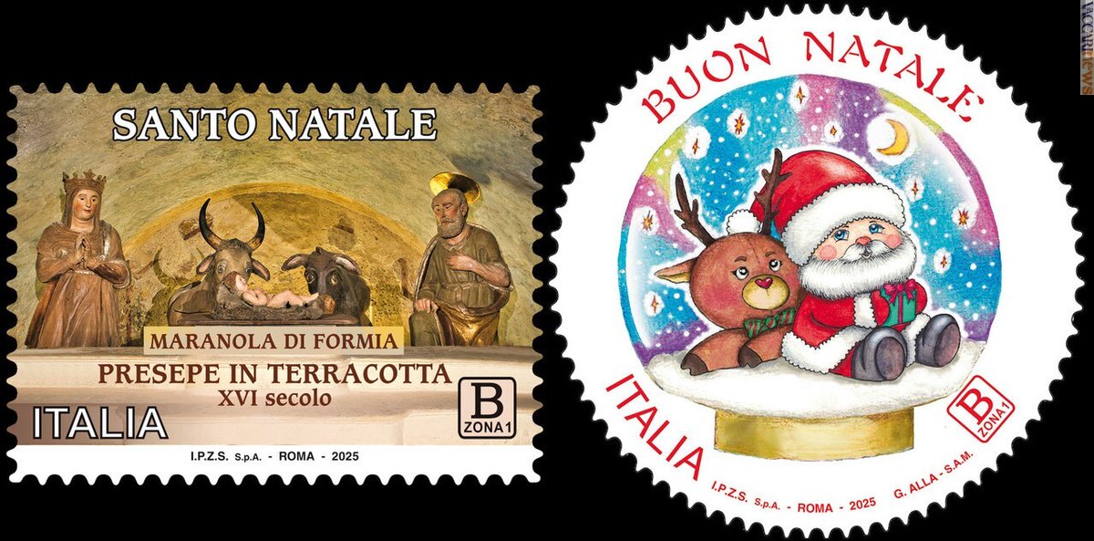 Anche per l’#Italia #postale è giunto il #Natale; due i #francobolli emessi oggi: vaccarinews.it/twnews/tw_3926…