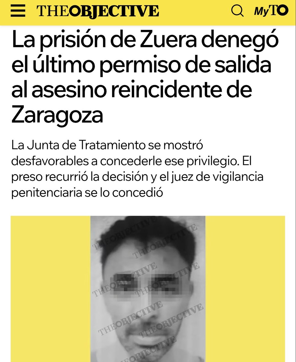 JosemaVallejo's tweet image. Adil mató a una chica y lo metieron a prisión. Como se portaba bien, salió de permiso. No regresó y vivió con normalidad fugado dos años y medio fugado sin que nadie lo buscara. Como se aburría, mató a otra chica.

Indemnización sí, ¿y qué? Ninguna dimisión, ningún responsable.