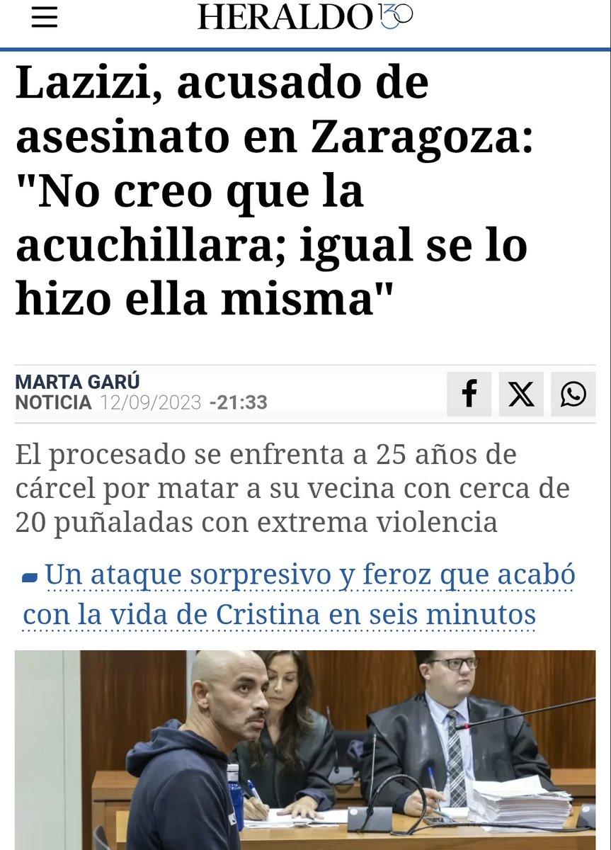 JosemaVallejo's tweet image. Adil mató a una chica y lo metieron a prisión. Como se portaba bien, salió de permiso. No regresó y vivió con normalidad fugado dos años y medio fugado sin que nadie lo buscara. Como se aburría, mató a otra chica.

Indemnización sí, ¿y qué? Ninguna dimisión, ningún responsable.