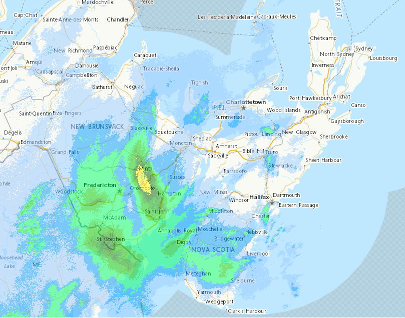 Environment Canada: Weather Radar 2:00pm