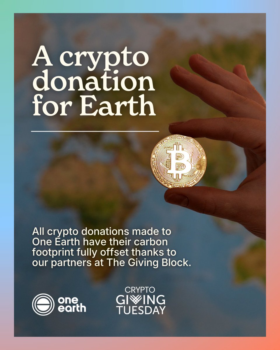 Did you know you can support One Earth with crypto, stocks, or donor-advised  funds? More ways to give means more impact for people and the planet. 🌏  Give today and help power