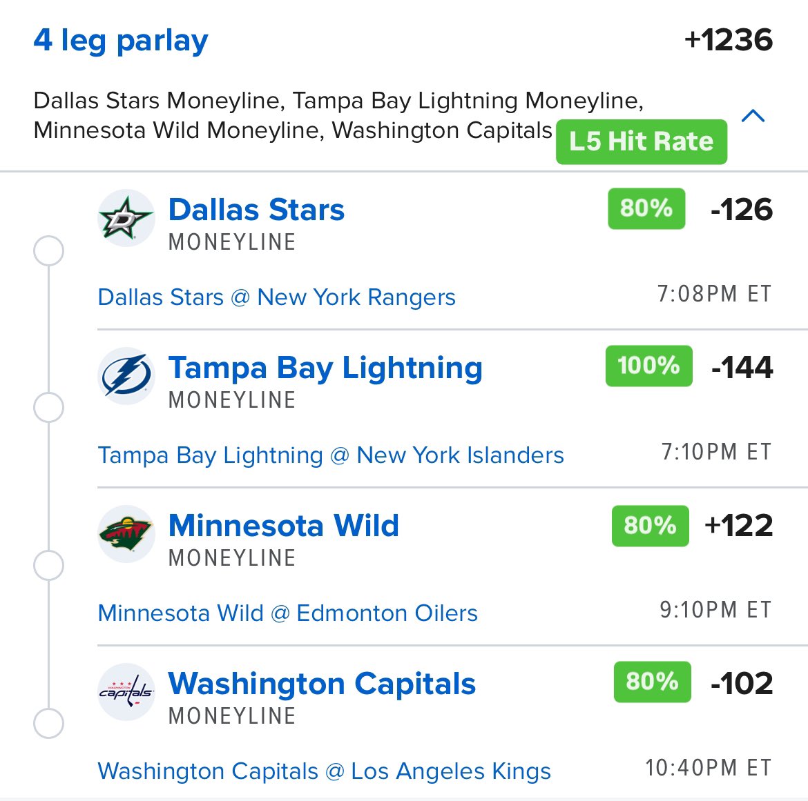 SmartPicksPro's tweet image. 🚀 +1236 NHL Moneyline Mega

🔥 Four Trending Teams from SmartPicks.
🔗 flashpicks.bet/NHLMega

Tap ❤️ if you’re tailing!