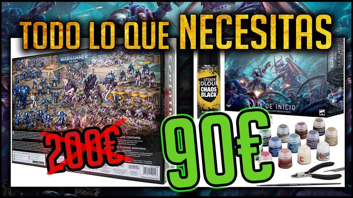 Es fácil empezar en Warhammer por menos de 100€.

En el video de hoy te comento las mejores opciones, truquillos y te muestro mi primera compra!

youtube.com/watch?v=3Hb1Ze…

#warhammer40k #warhammer