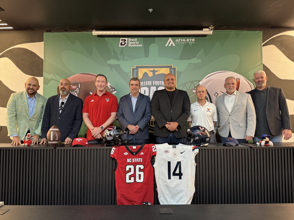 Guischleder's tweet photo. O Rio não para de surpreender! 🏈 

Em 2026, a Cidade Maravilhosa vai receber um evento histórico: o primeiro jogo oficial de College Football no Brasil! Virginia Cavaliers x NC State Wolfpack desembarcam no dia 29 de agosto pra transformar o Estádio Nilton Santos em palco de + https://t.co/DOOWcKKrOn