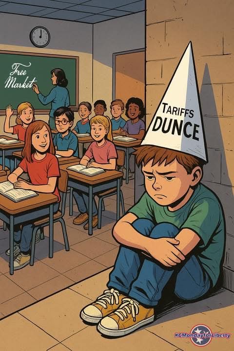 CMonday4Liberty's tweet image. The way to fight inflation isn’t more government interference — it’s letting the free market do what it does best.

Tariffs only raise prices and punish American families.
Free markets lower costs.

Let competition work. 🇺🇸
#FreeMarket #EndTariffs #CMondayForLiberty