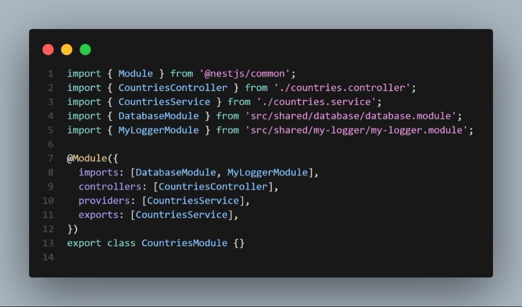 beardedtech_guy's tweet image. #day2 talking about #nestJs 

NestJs modules are really interesting, instead of dumping files everywhere, Nest forces you to group your 
1. Services 
2. Controllers 
3. Providers 
4. Exports and imports. 
Into one clean box. 

Love it.