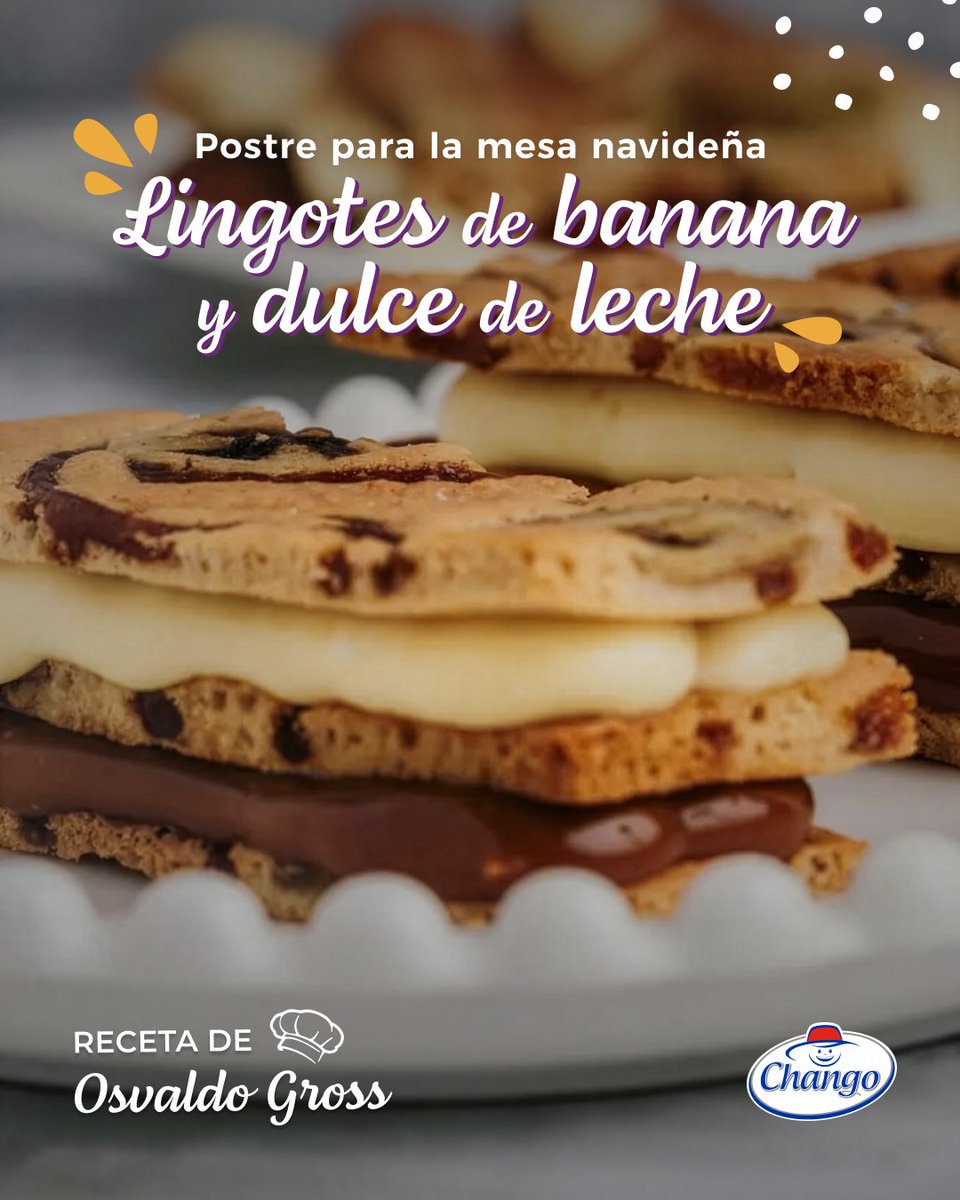 Esta temporada es el momento ideal para disfrutar las #FiestasChango 😍

Por eso te proponemos el Lingote de banana de Osvaldo Gross: suave, húmedo y con ese sabor casero que conquista siempre 🍌✨

¿Lo querés preparar? Receta completa acá: chango.com.ar/receta/lingote…