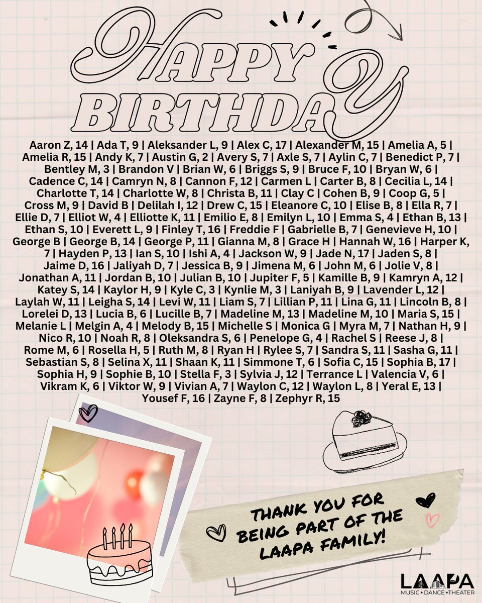 laapatweets's tweet photo. We'd like to wish a very ~happy birthday~ to those who celebrate this month! https://t.co/OaYO86E2YE