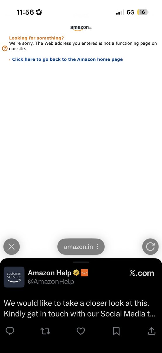 JCNeo_X's tweet photo. @AmazonHelp Are you fooling me by sending me this dead link?? https://t.co/gKKRuysTJK