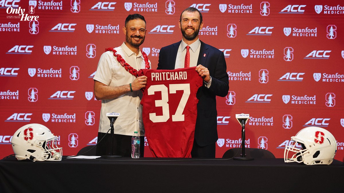 The Bradford M. Freeman Director of Football and 37th head coach, Tavita Pritchard 🫡🌲

#GoStanford