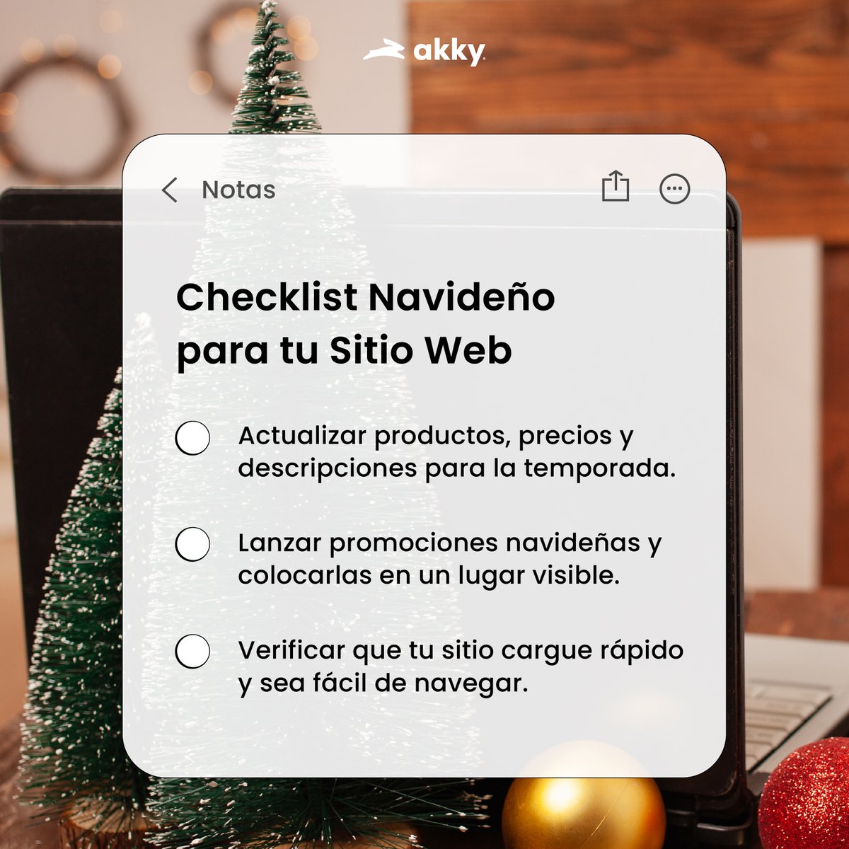 ¿Listo para la temporada?​
 Asegúrate de que tu sitio web también lo esté. 🎄✨