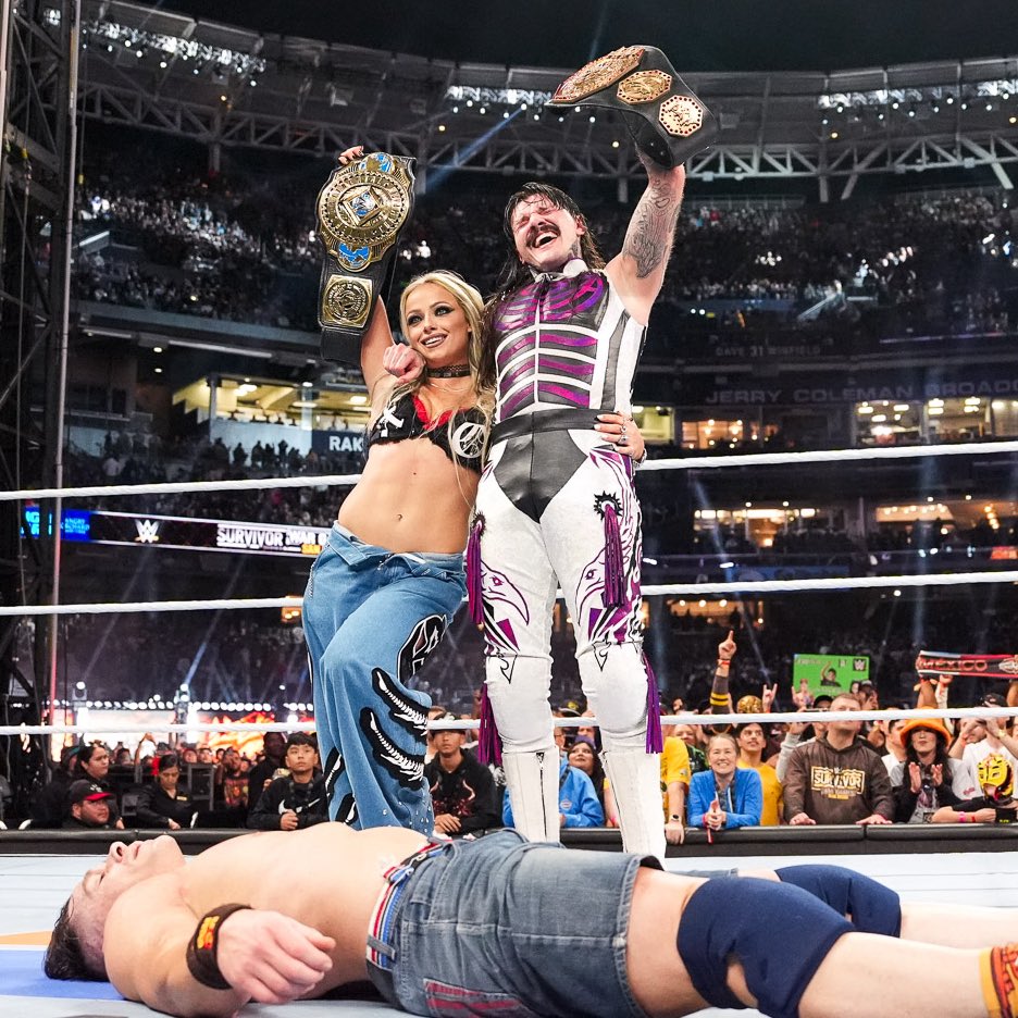 javirubyjane's tweet image. since they couldn’t be part of cena’s retirement tour, this was absolutely a delicious nod to them.