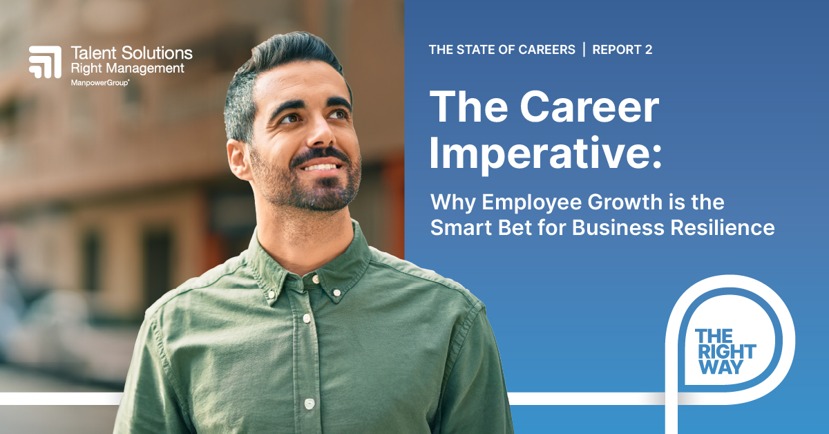 rightmanagement's tweet image. Too often, real career support shows up only when someone’s leaving. What if it came earlier when it could help them grow, stay and thrive? Just dropped: The Career Imperative — our new report on dynamic career navigation and why it’s key to resilience: bit.ly/3Kp4MH2