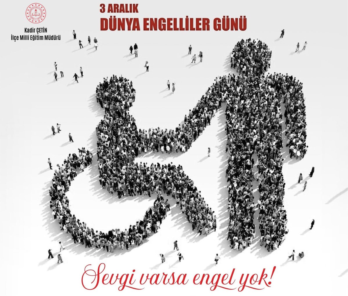 3 Aralık Dünya Engelliler Günü

Engelli bireylerimizin toplumsal yaşama tam ve eşit katılımını destekliyor; farkındalık, erişilebilirlik ve duyarlılığın artmasını diliyoruz.

Birlikte daha güçlü bir toplumuz. 💙♿

<a href="/tcmeb/">Millî Eğitim Bakanlığı</a> <a href="/TCyuksekova/">Yüksekova Kaymakamlığı</a> <a href="/nrtttin_ylmz/">Nurettin YILMAZ</a> <a href="/ctn_kdr/">Kadir Çetin</a>