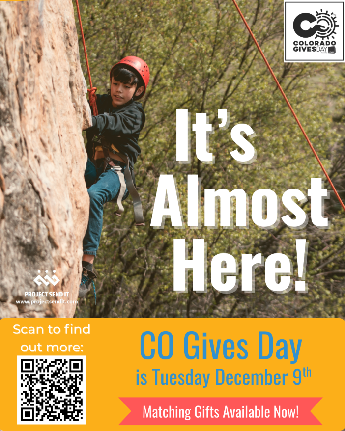 Project_sendit's tweet photo. 🚨 GIVING TUESDAY IS HERE!
Set up a recurring donation TODAY = MATCHED by Colorado Gives!
Take action now: https://t.co/m0sZm5G0nm
#GivingTuesday https://t.co/rHwEFRm1Sa