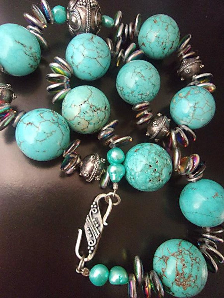 renaissancefai's tweet photo. Turquoise & Pearl Accent Necklace, Sterling Silver Clasp, Nevada Blue, Vintage
https://t.co/LHbXXZpih7?
#necklace #turquoise #natural #spiderWeb #serlingClasp #925 #freshwaterPearls #beaded #Southwestern #Soho #Boho #hippie #baroquePearls #opalite #vintage #NevadaBlue #gemstone https://t.co/1YEPdpju94