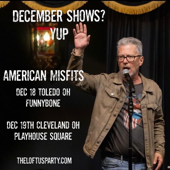 Fun shows coming up with American Misfits! <a href="/LandauDave/">Dave Landau</a> ? Yeah. He’ll be there too. He’s cool like that.
See ya at the show!