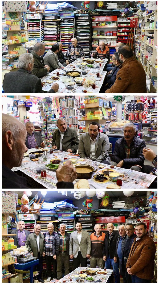 📌Önceki Dönem Merkez İlçe Yöneticimiz Ekrem YILMAZ’ ziyarete ederek, Damla Kırtasiyesinde çevre esnafımızla esnaf kahvaltısı yaptık,

📌Önceki Dönem İl Yönetim Kurulu Üyemiz Zafer KART’ı ziyarette bulunduk,

📌Merkez İlçe Yerel Yönetimler Başkan Yardımcımız Ömer Fatih GENÇ’in