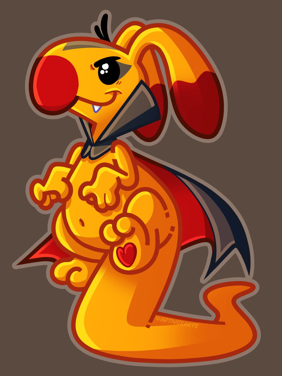Recently got back into Neopets so I had to draw my favorite pet and favorite paint color. Halloween Blumaroo you have my heart forever
