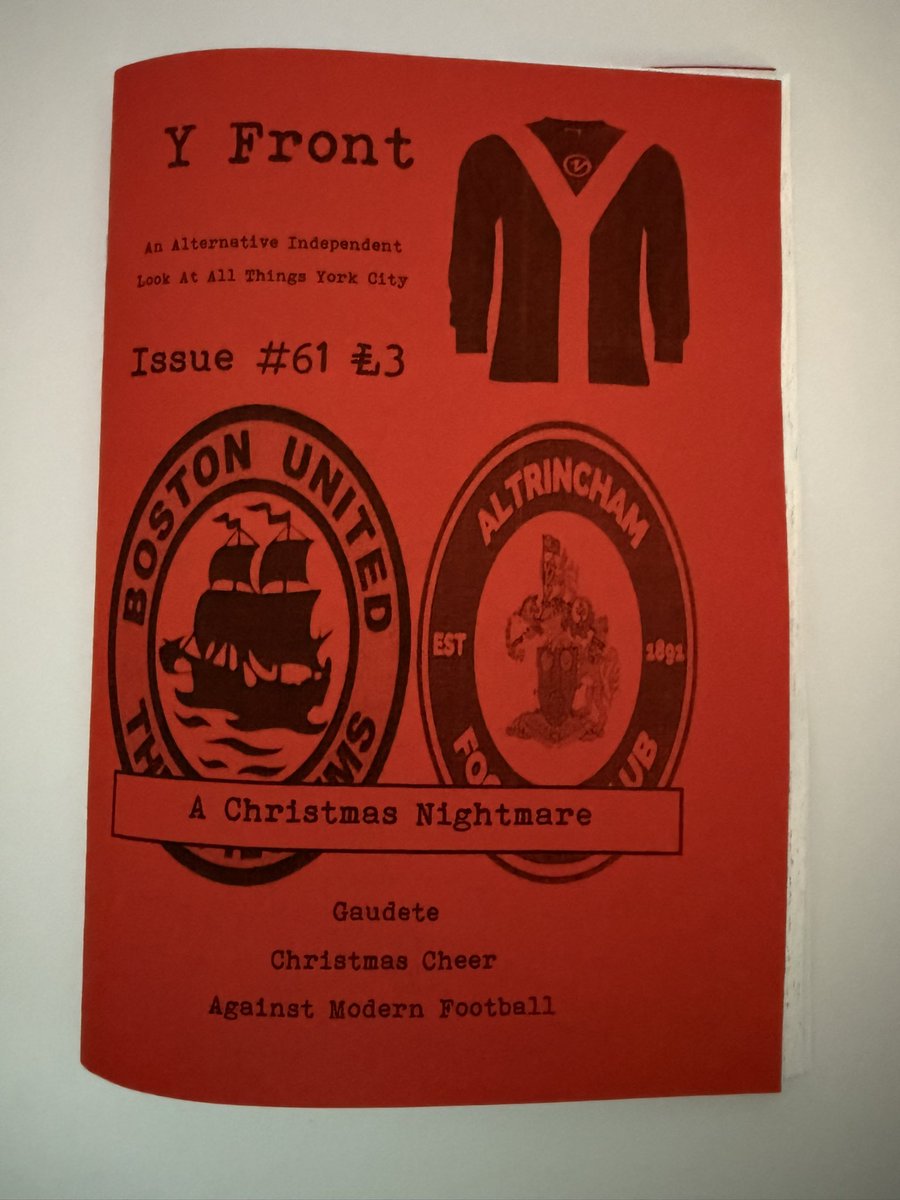 YfrontFanzine's tweet image. December’s Y Front is now available to order online at yfrontfanzine.bigcartel.com #ycfc 

It’s out early so we can get them through the postal service before Christmas. 

Inside there are two free Dean Wade designed stickers. 

Subscriptions also available #fanzines
