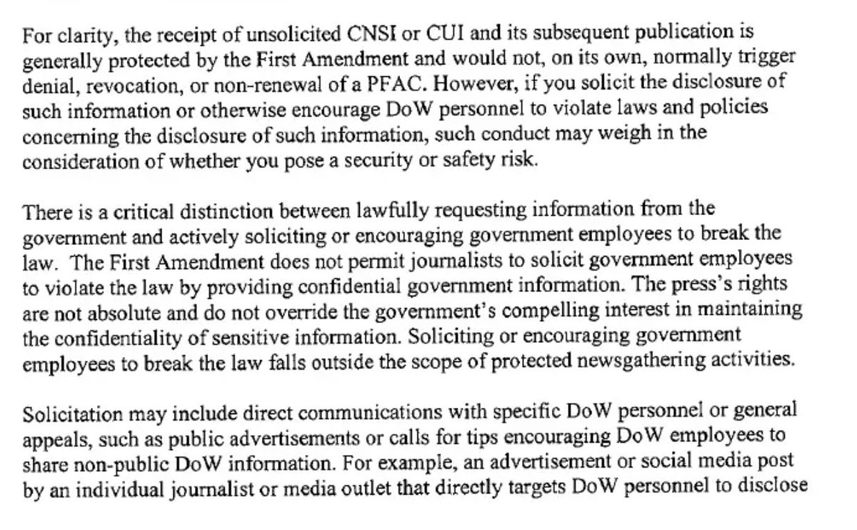 ryangrim's tweet image. Cam, I was hoping you hadn't signed this document, but maybe you haven't actually read it. You have now promised only to "solicit" information from approved government sources, promised not to speak to sources who aren't explicitly authorized to speak with you, and have promised…