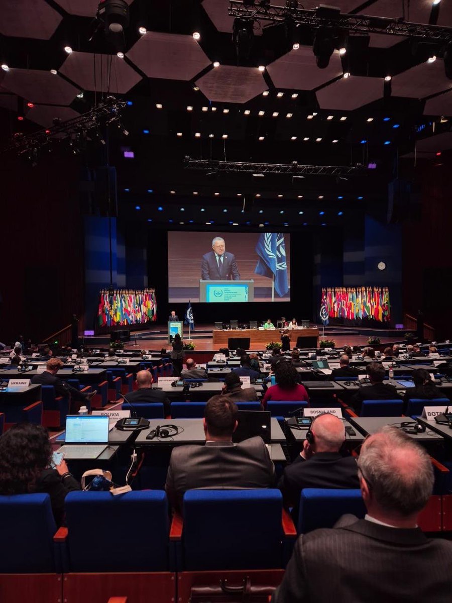 AndriyKostinUa's tweet image. Today at #ASP24, I was honored to deliver a speech on behalf of Ukraine. I expressed our support for the @IntlCrimCourt and thanked the Court and States Parties for their steadfast solidarity with Ukraine. 
I also addressed on the establishment of the tribunal on the crime of…