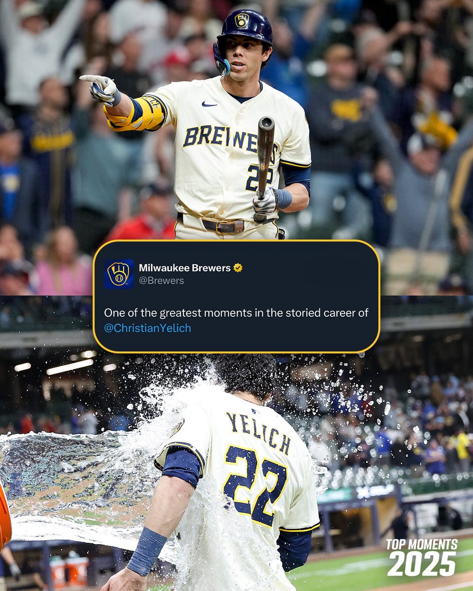 Brewers's tweet image. An early sign the season was about to be epic