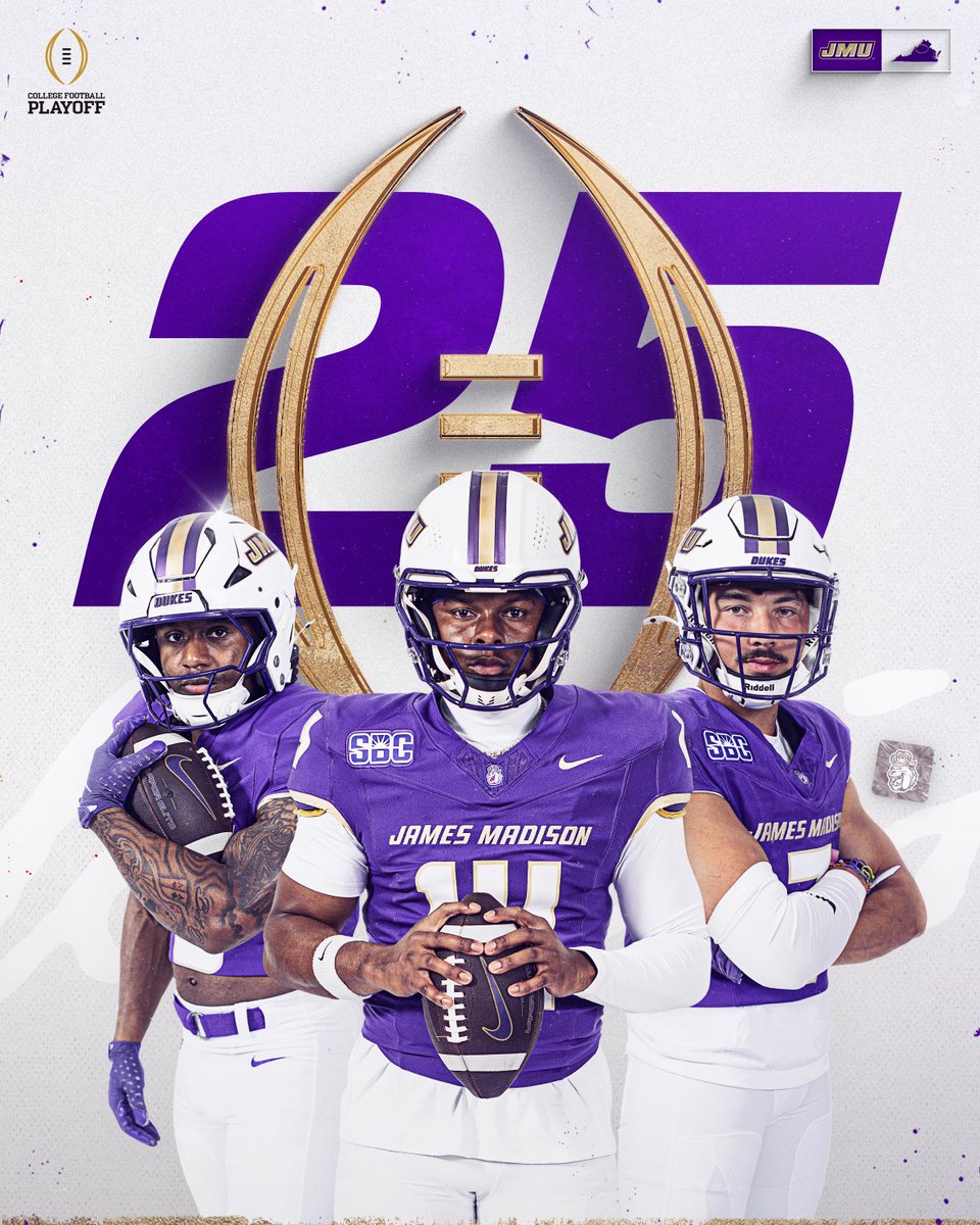 Making our debut in the <a href="/CFBPlayoff/">College Football Playoff</a> top 25.

#GoDukes