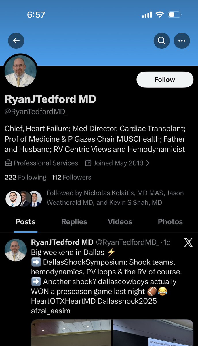 Ryan J Tedford MD tweet media