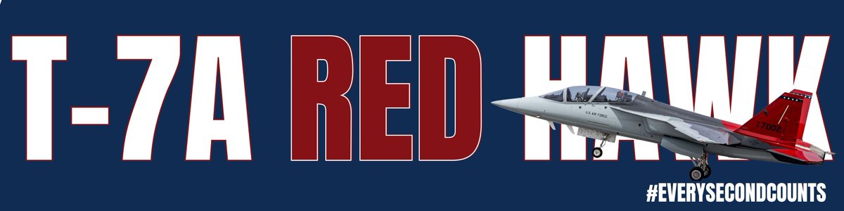AETCommand's tweet photo. Curious about the T-7A Red Hawk? 👀 Dive into our new splash page for all things #T7ARedHawk, and to watch the arrival ceremony live on Dec. 5. See how this advanced jet is reshaping Air Force pilot training. ✈️ https://t.co/xeLgsEwYfn https://t.co/YZnLnZE4EI