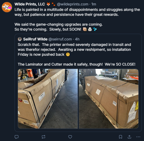Wilde Prints, LLC 🦊🐾 tweet media