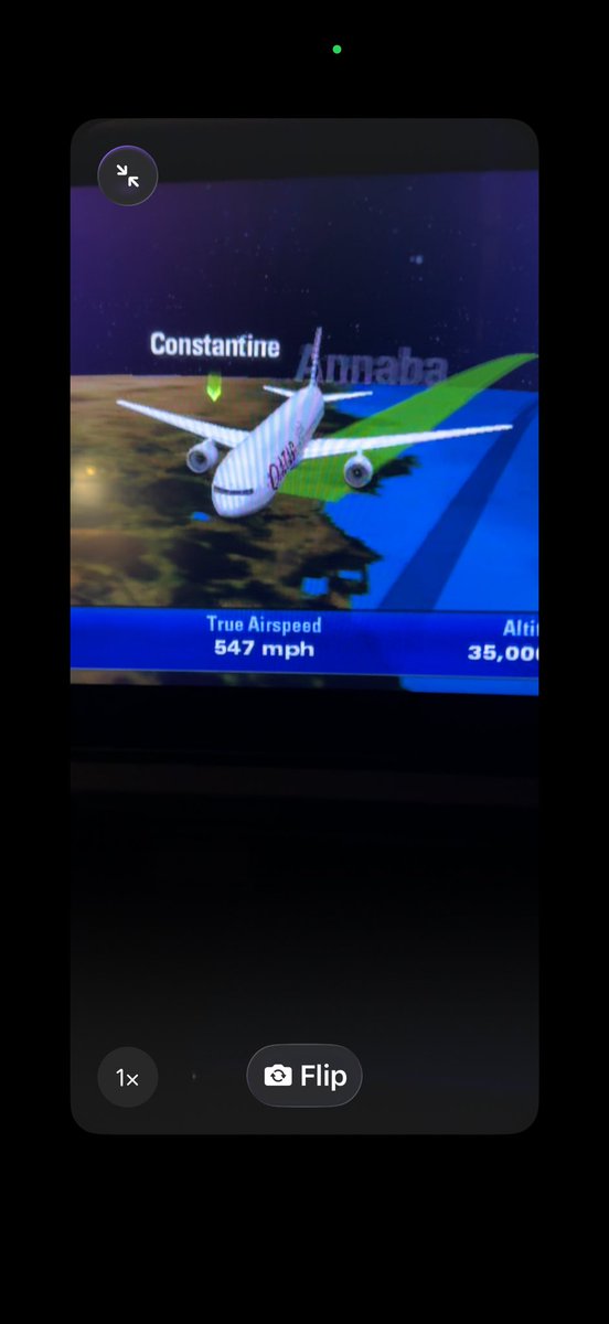 Flying on <a href="/qatarairways/">Qatar Airways</a> 35000 feet going at 540 mph somewhere above the Mediterranean &amp; FaceTime my daughter through <a href="/Starlink/">Starlink</a> ! Hats off <a href="/elonmusk/">Elon Musk</a> <a href="/SpaceX/">SpaceX</a>  &amp; <a href="/qatarairways/">Qatar Airways</a> #QR704 <a href="/Boeing/">The Boeing Company</a> #777 ! Thank you for making this possible !