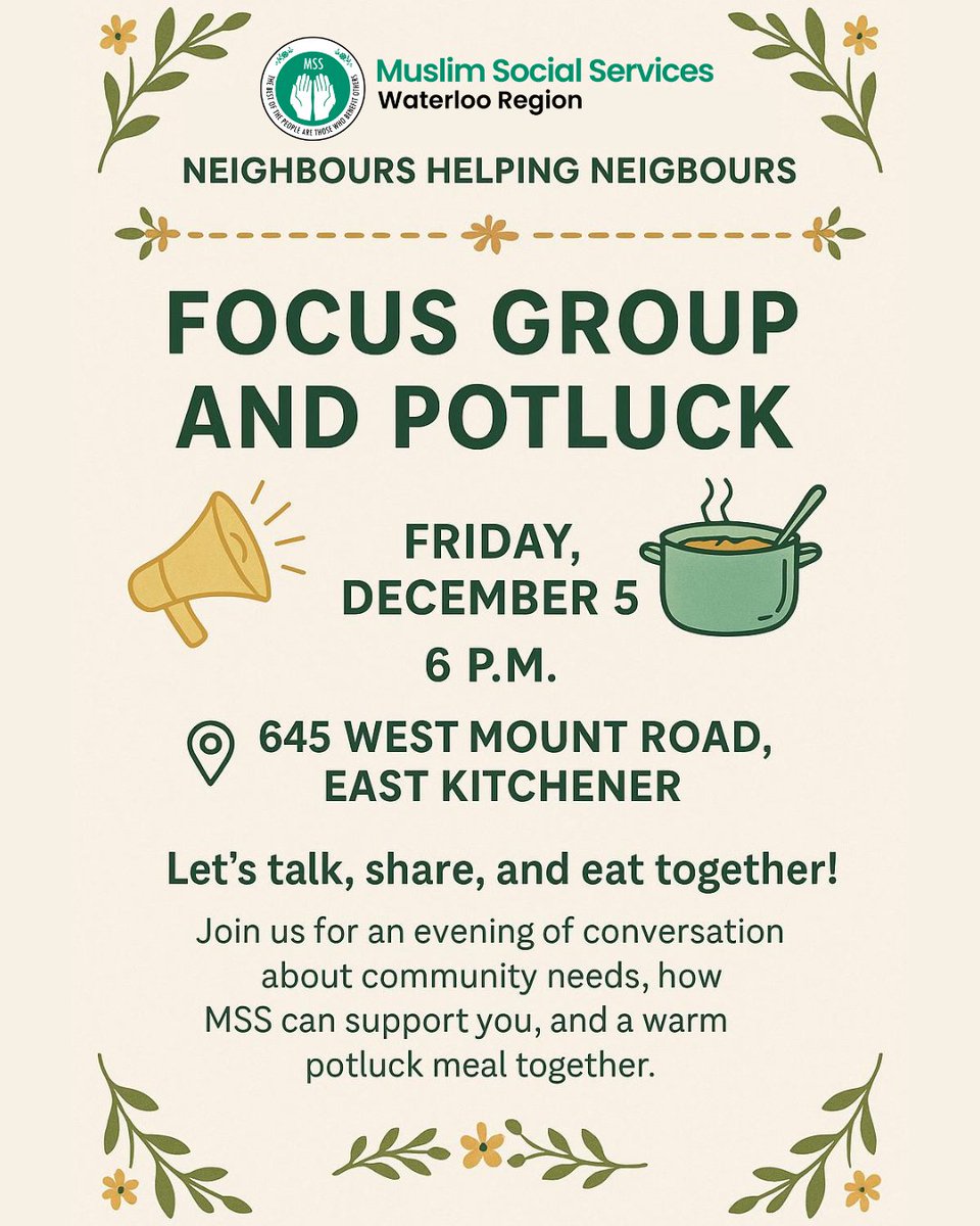 Muslim Social Services Waterloo Region tweet media