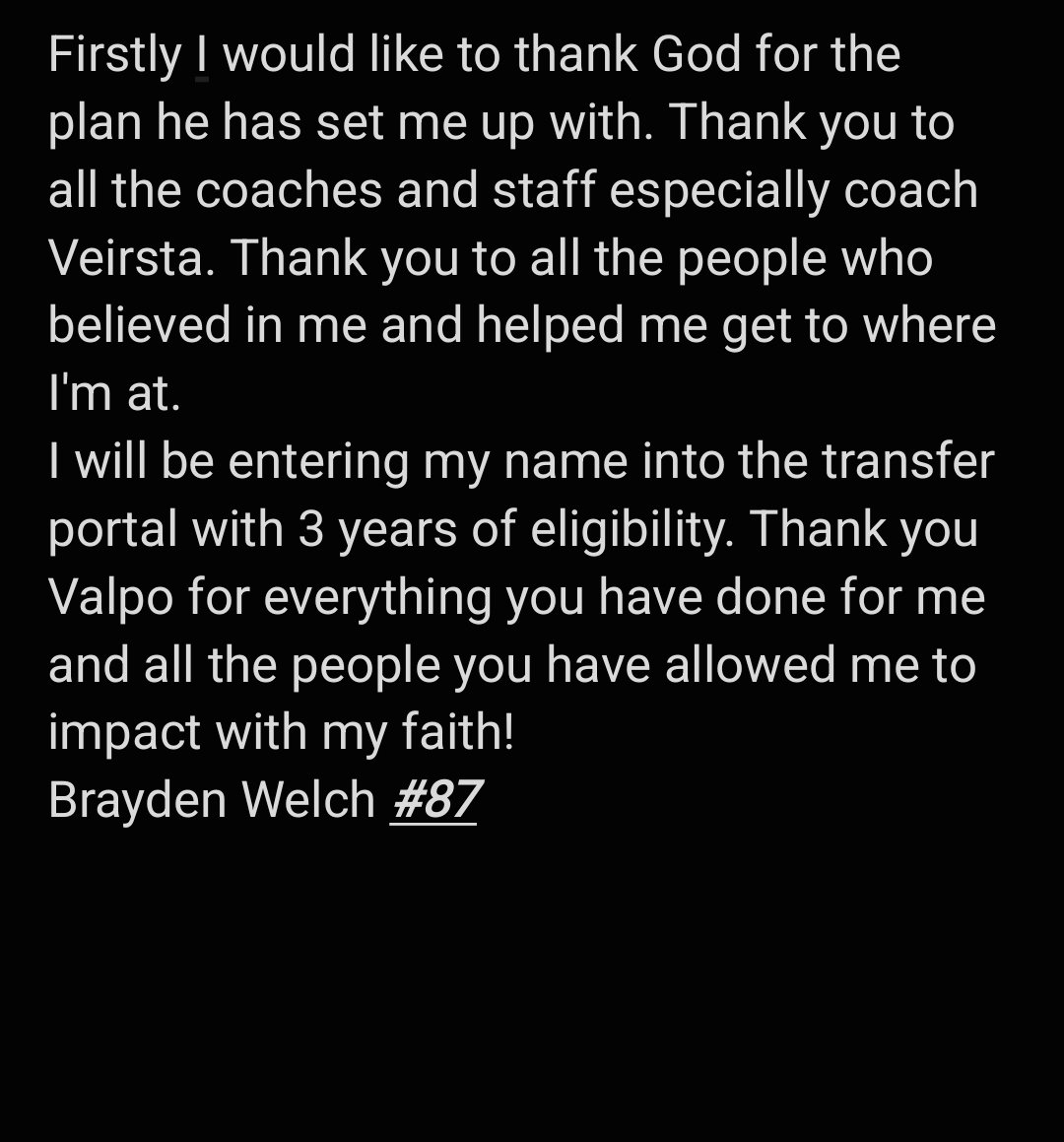 All in God's hands now. D1 TE transfer  <a href="/CoachSkin/">Aaron Skinner</a> <a href="/BrandonHuffman/">Brandon Huffman</a> <a href="/247Sports/">247Sports</a>