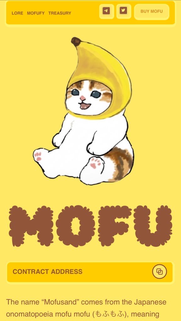 MOFUONMONAD's tweet image. The Mofu website is LIVE. Banana hats are loading EVERYWHERE. 

Explore Mofu’s treasures, learn his lore, and get a banana hat on your PFP in one click! 

The treasury (shown below) will be slowly put to use to spread the message of Mofusand. 

True believers win first. Study…