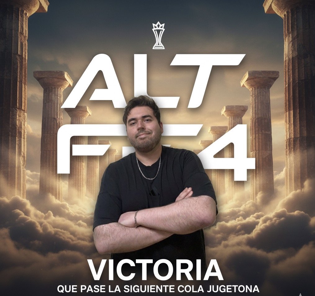 AltF4_VLR's tweet image. 2×0 vs @DGaming_org 🔥
Y directo a la final del Upper en @ElOlimpoCL 🏛️

Como dice nuestro IGL @KNZYfps :
“Disculpá si te cojí, pero el igleo champagne es así” 🍾

Seguimos pisando cabezas.
Que pase la siguiente cola juguetona. ⚡️