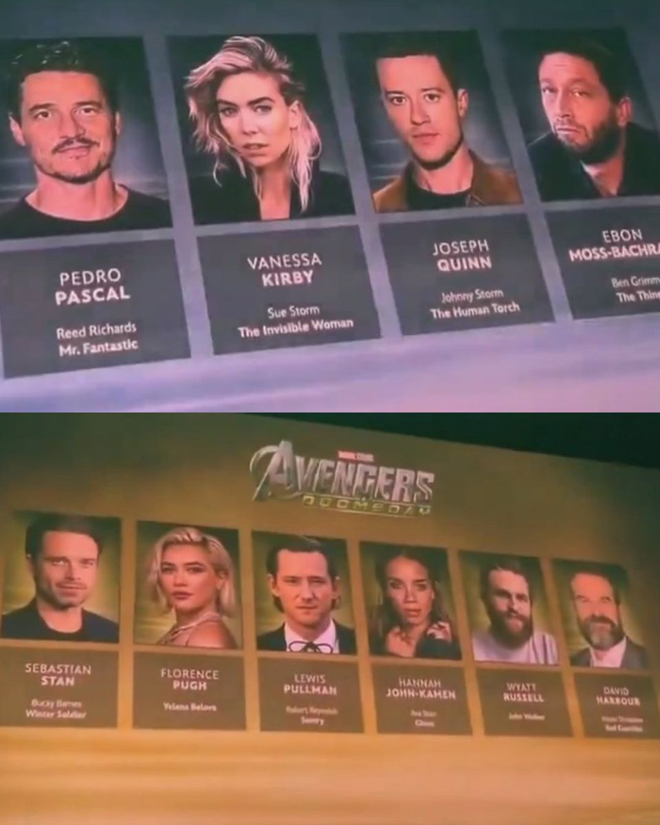 ¡PELEARÁN CONTRA DOOM!
Gracias a un evento de Disney, se reveló a los equipos oficiales de #AvengersDoomsday 🔥 
Por el lado de los AVENGERS, el equipo estará conformado por Thor, Loki, Capitán América (Sam Wilson), Ant-Man, Falcon y Shang-Chi

En la formación de los X-MEN