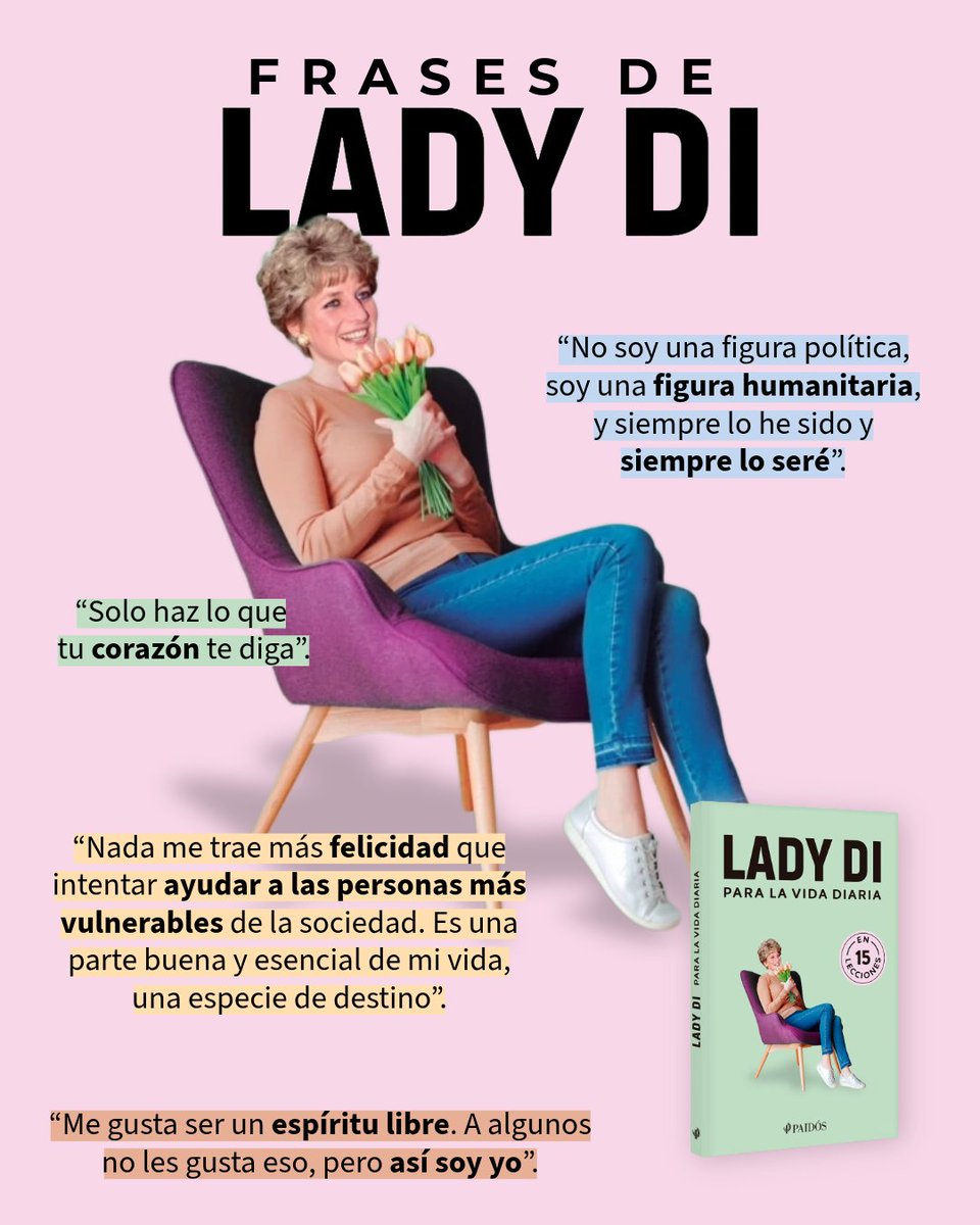 Lady Di es un ejemplo de emancipación y resiliencia. Desafió las reglas de la monarquía, abrazó causas humanitarias y sensibilizó al mundo sobre temas como el vih y la pobreza. Aprende más de su legado en la colección Para la vida diaria. tinyurl.com/yu4ce5ru