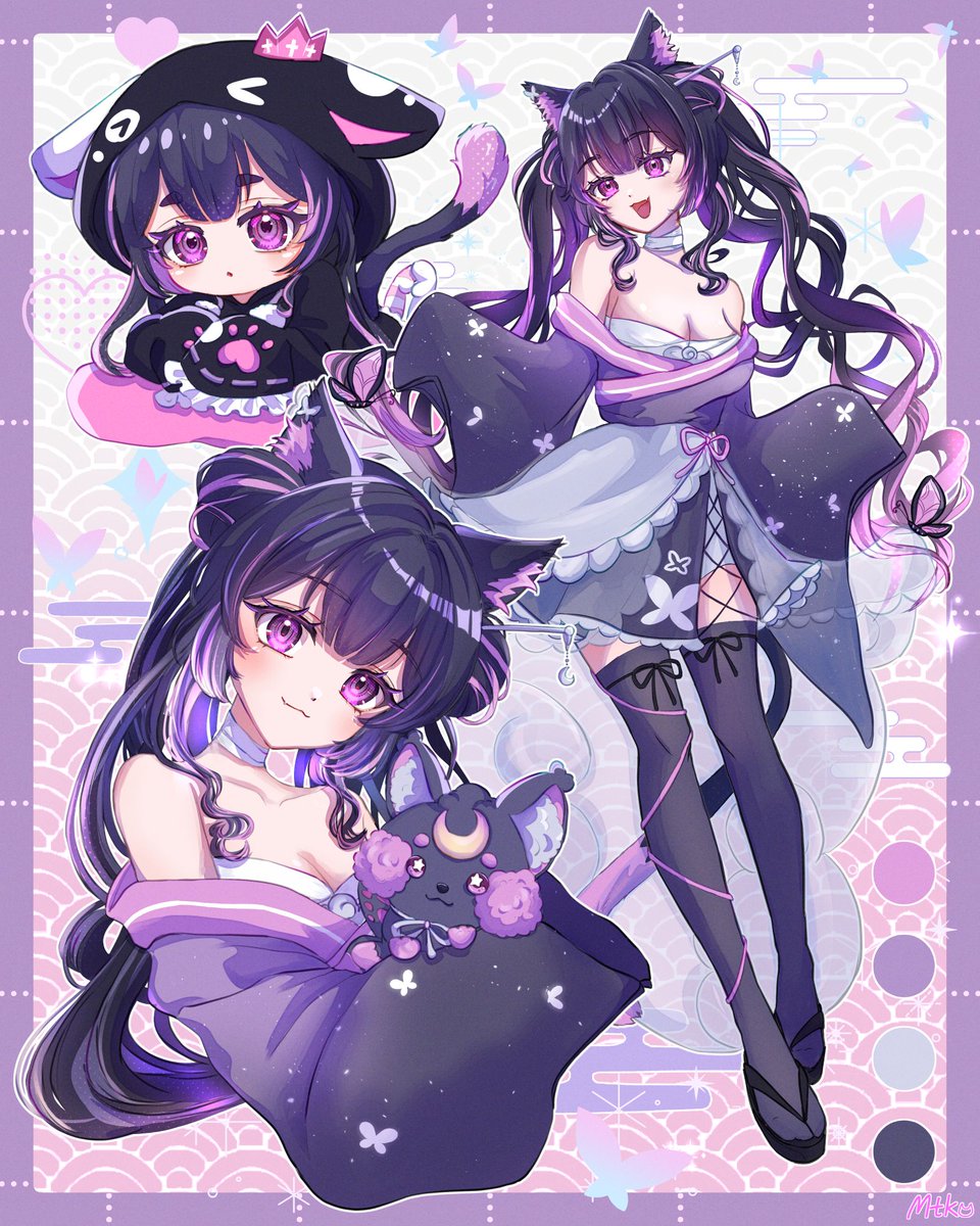 kura_matsuko's tweet image. 💜🐾🦋
#lunyxart #Vtuber #twitchstreamer