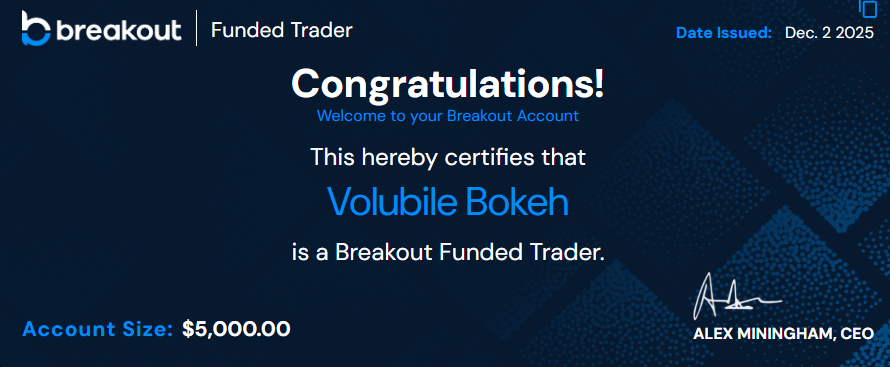 Passed an eval and got funded