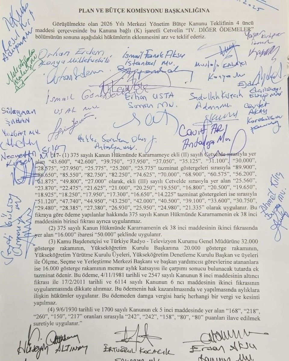 Zam verilen bu kesimin neredeyse tamamının tahsisli lojmanı var. 

25-35 bin TL arası ekstra iyileştirme yaparken, diğer devlet memurlarını açlığa mahkum etmek doğru değildir.
#neolacak