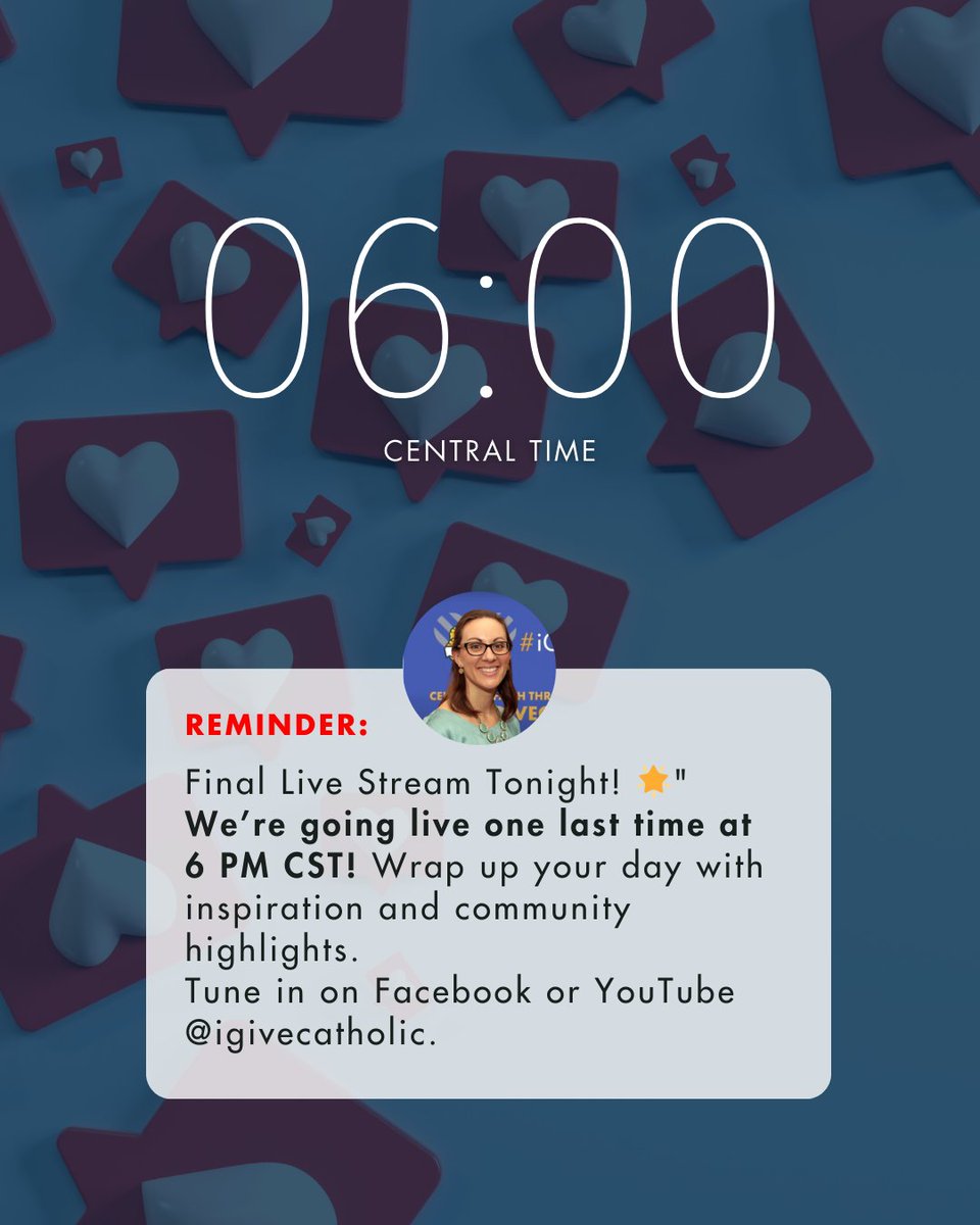 Visit igivecatholic.org/p/livestream!