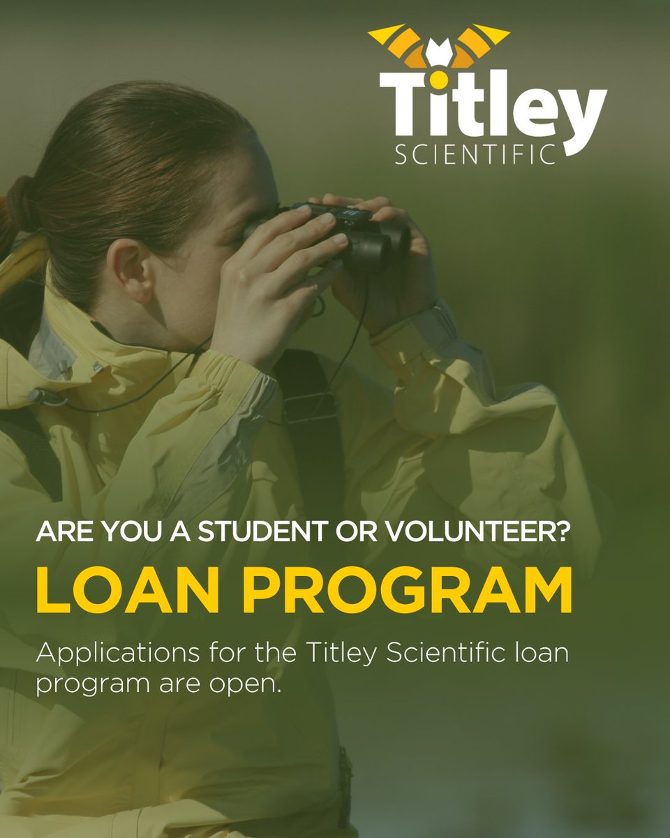 We are proud to support students, volunteers and community groups worldwide, so we created a program where we will loan you our equipment free of charge! Applications can be submitted at any time. Check out our website for more information and to apply. titley-scientific.com/titley-scienti…