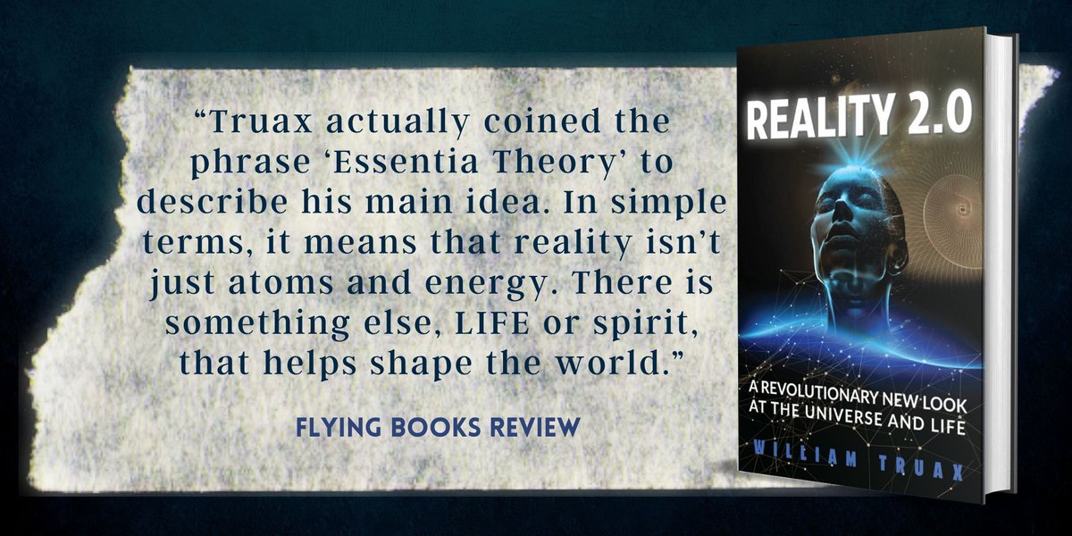 eBookConnection's tweet image. “What is Reality 2.0? It's the evolution of human thought.” — William Truax, Author #HumanThought #iartg @DeepakChopra amazon.com/Reality-2-0-Re… #IAN1 #IARTG @abookpublicist #quantumphysics
